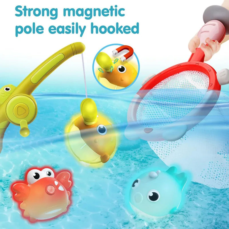 Magnetisch Visspel met LED – Lichtgevende Vissen & Hengel voor Kinderen