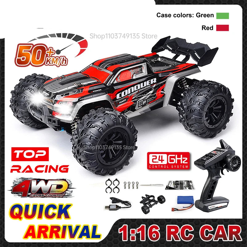 S140 RC Monstertruck – 50 km/u 4WD Raceauto 1:16 voor Kinderen