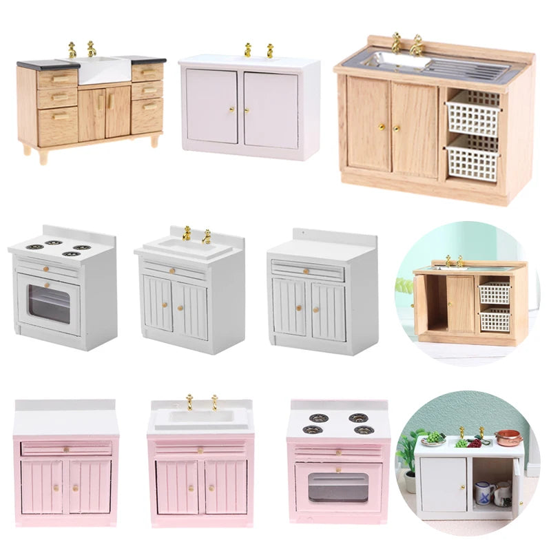 1:12 Miniatuur Poppenhuis Kast – Witte Keramische Meubelset