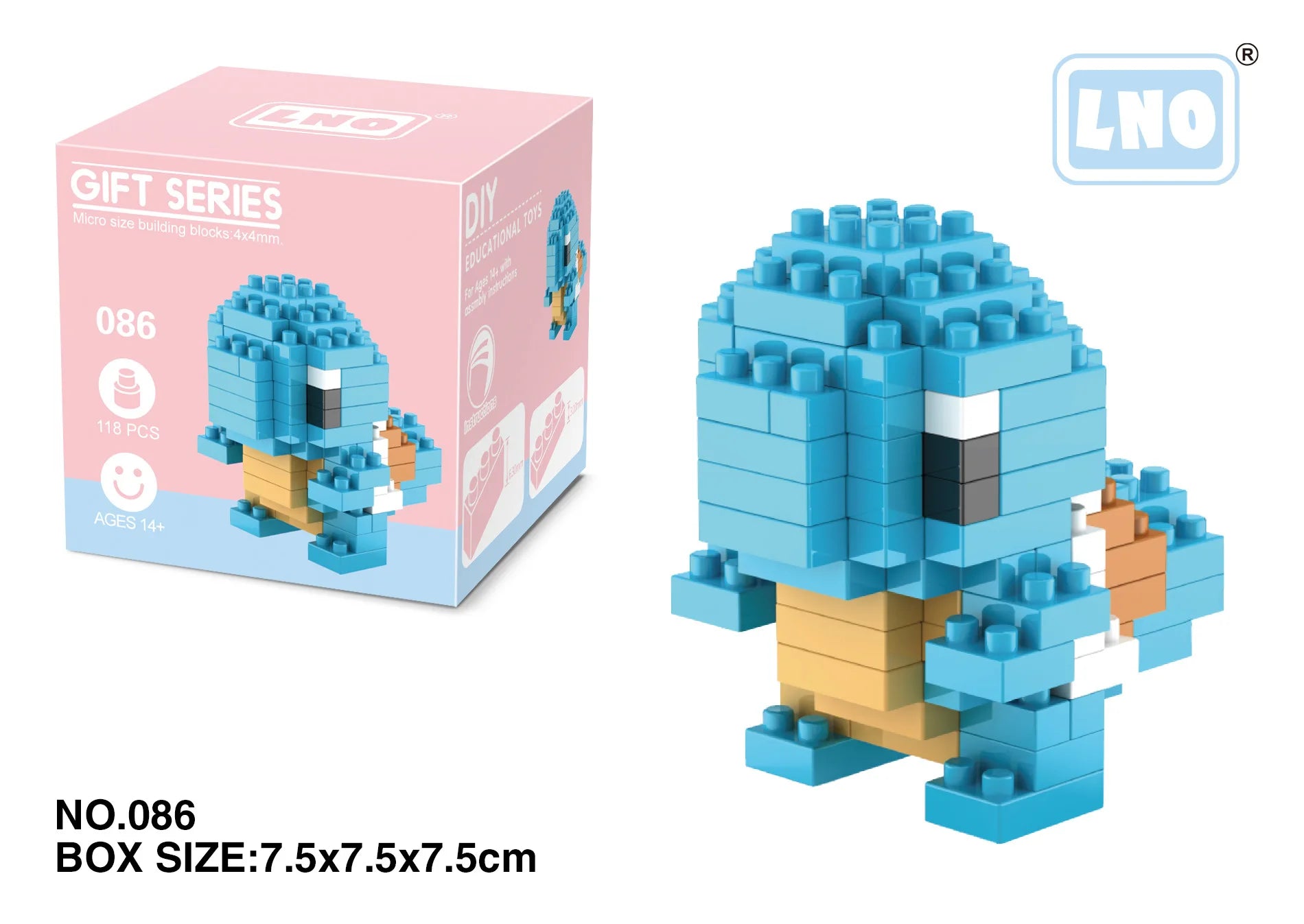 Pokemon Nanoblocks – Charizard & Kyogre Bouwset (14+ Jaar)