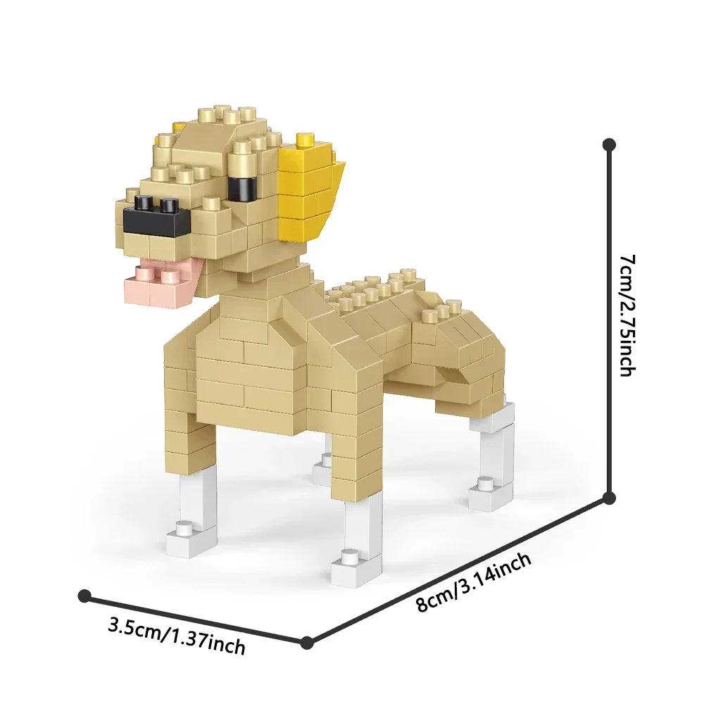 Mini Teckel Bouwset โ Micro Hond Bouwstenen (14+ Jaar)