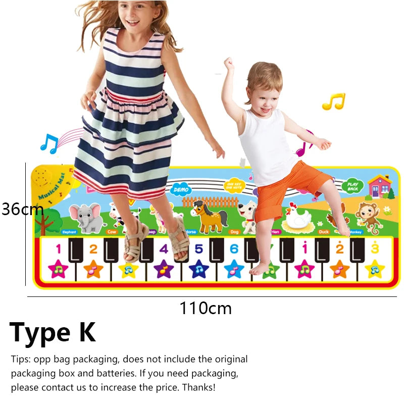 Pianomat Kinderen – Interactieve Muziekmat met Geluid 3-6 Jaar
