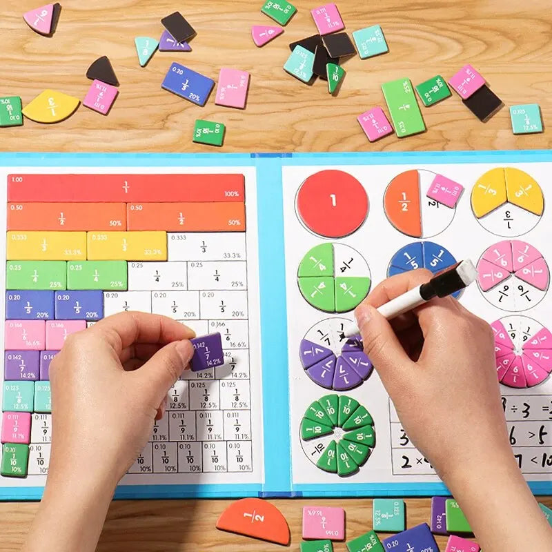 Magnetische Fractiepuzzel – Montessori Wiskundespel (3-12 jaar)