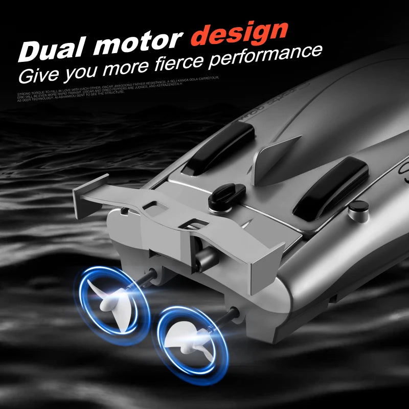 Waterdichte RC Raceboot – 30 km/u Dubbele Motor & 2.4GHz