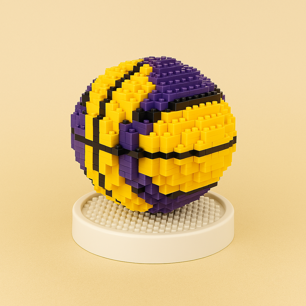 Sport DIY Mini Bouwstenen – Voetbal & Basketbal Set (14+ jaar)
