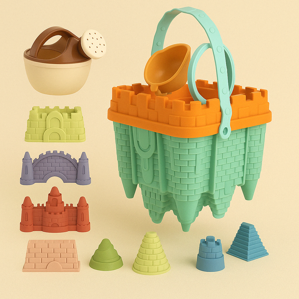 Strand Emmer Zandkastelen Set – Zandspeelgoed voor Kinderen 1+