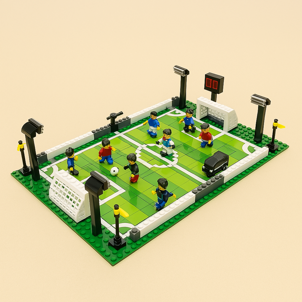 Tafelvoetbal Bouwset – Voetbalstadion & Wereldteam (14+ jaar)