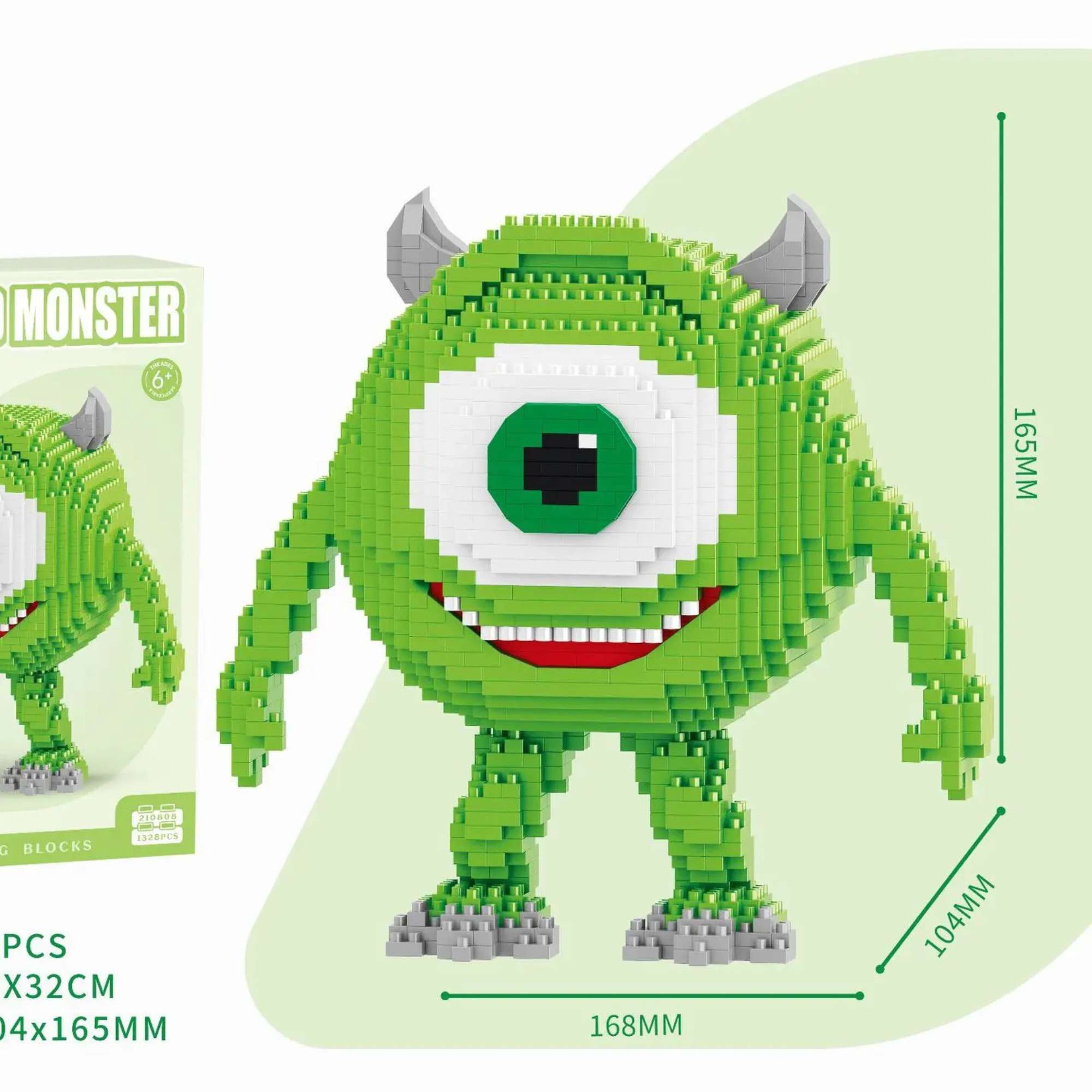 Monster University Bouwset – James & Mike Micro Blokken (18+)
