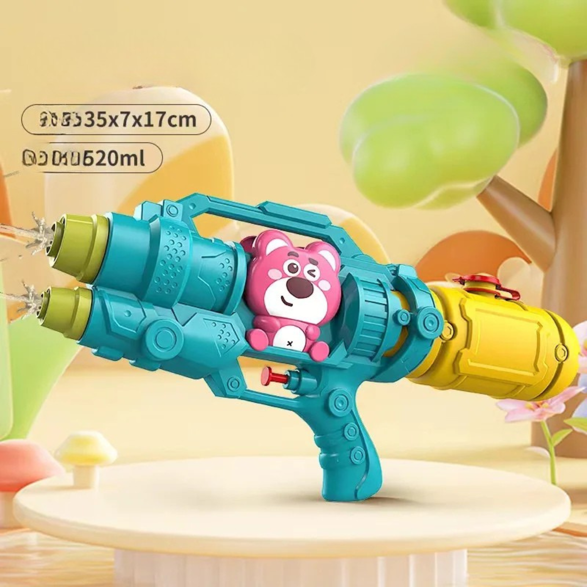 Dinosaurussen, eenden, haaien waterpistool