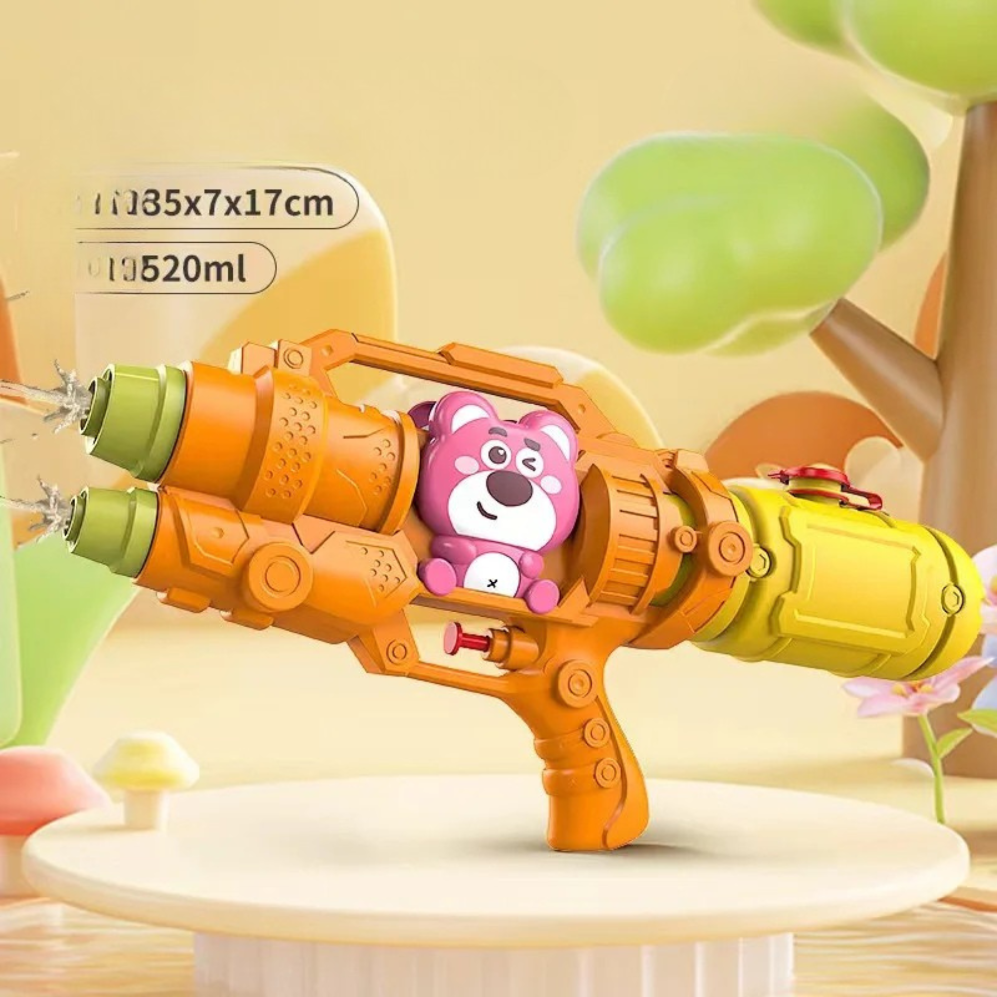Dinosaurussen, eenden, haaien waterpistool