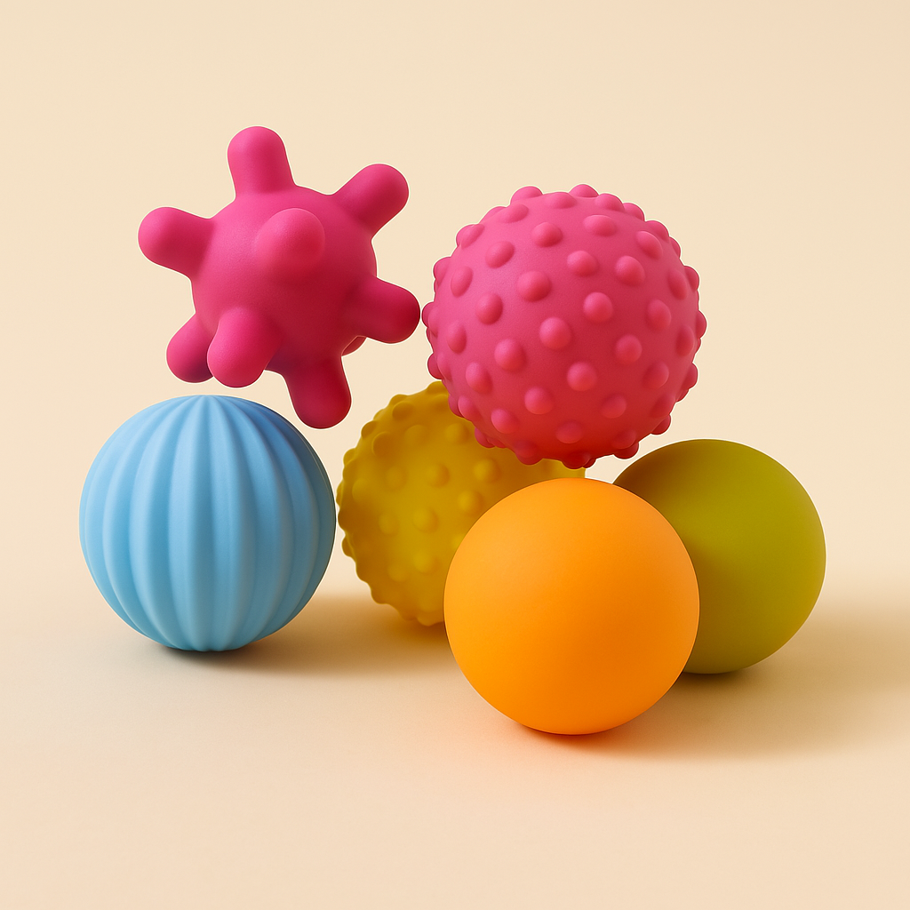 Zintuiglijke Babyballen – Zachte Silicone Speelballen – 3-12 Maanden