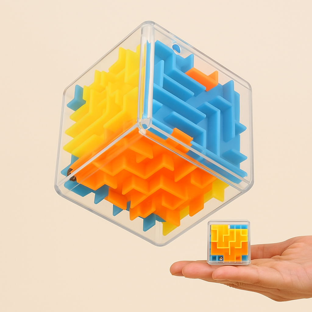 3D Doolhof Kubus – Magische Puzzel Uitdaging voor 12+ en Volwassenen