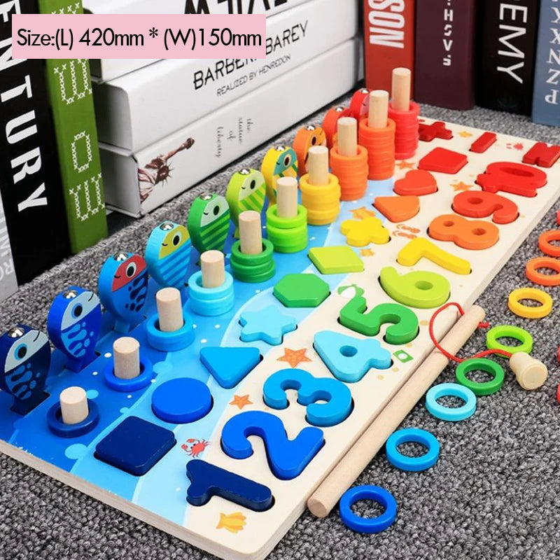 Montessori Wiskundespeelgoed – Magnetisch Hout (3-12 jaar)