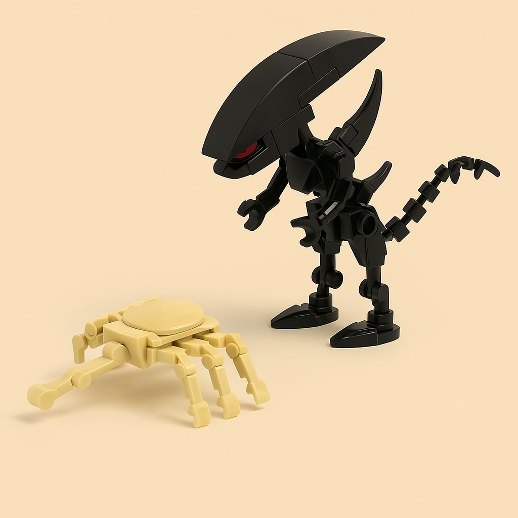 Alien En Gezicht Bakstenen Model