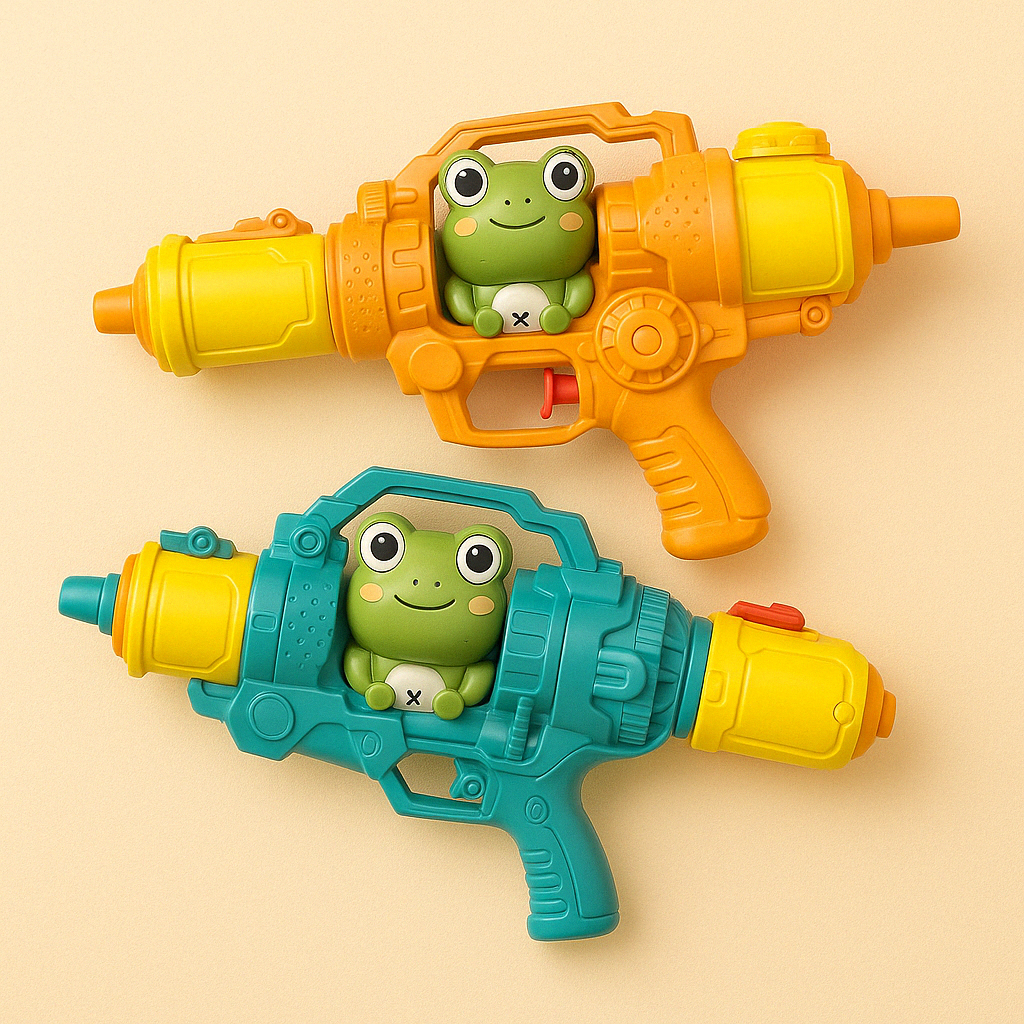 Dinosaurussen, eenden, haaien waterpistool