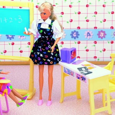 Barbie Strandstoel met Parasol – Accessoire voor Poppenhuis