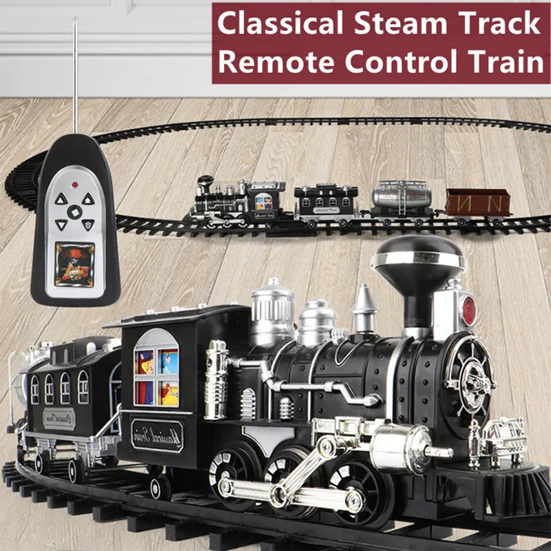 RC Bestuurbare Trein met Rook – 206cm Elektrische Treinset Kinderen