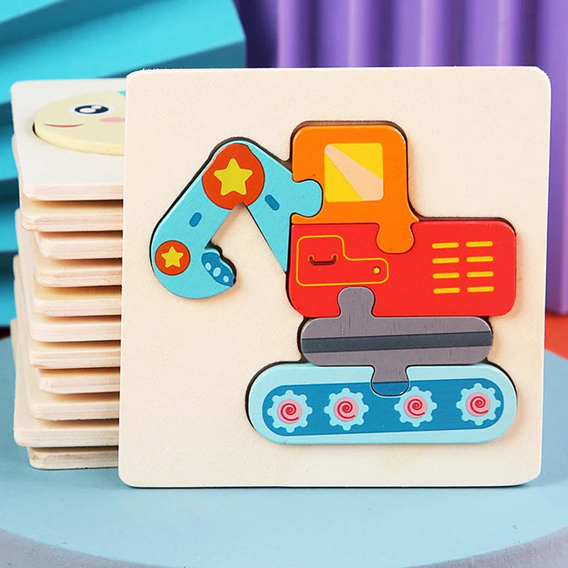 3D Houten Puzzel voor Kinderen – Bouw & Ontdek (3-12 jaar)