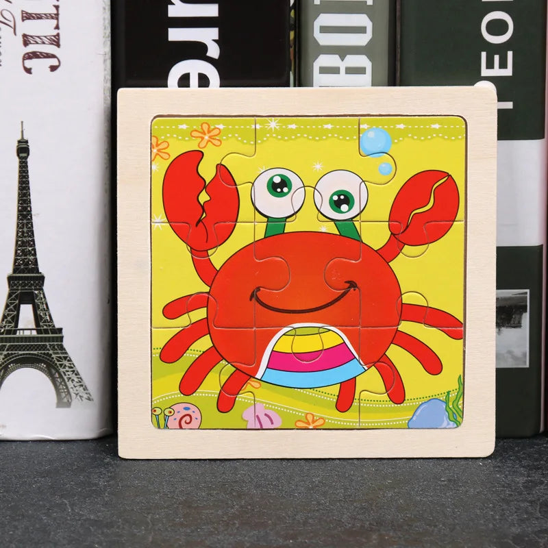 Houten Dierenpuzzel voor Kinderen – Educatief & Duurzaam (3-6 jr)