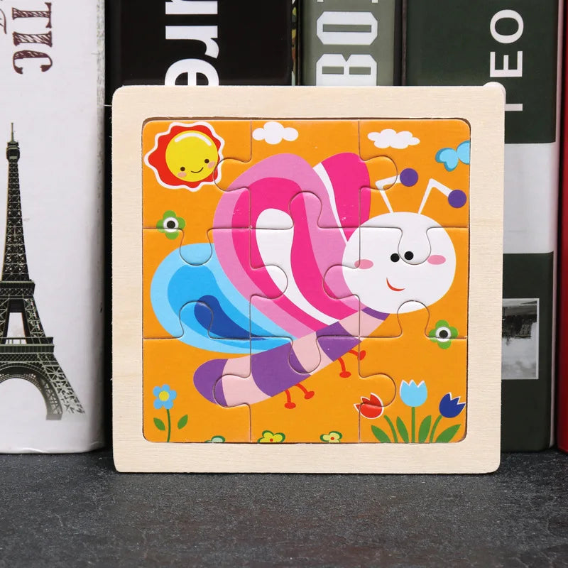 Houten Dierenpuzzel voor Kinderen – Educatief & Duurzaam (3-6 jr)