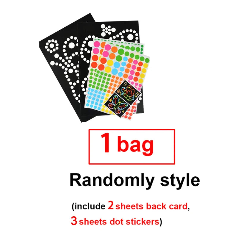 Dot Sticker Mozaïek Set – Creatief Plakplezier voor Kinderen 3-12 Jaar