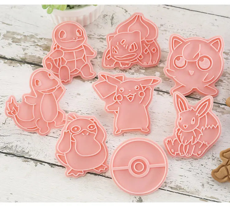 Pokémon Koekjesvormen – Set van 6 | Bakvormen voor Kinderen & Fans