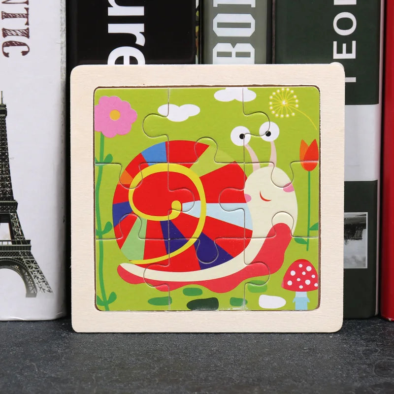 Houten Dierenpuzzel voor Kinderen – Educatief & Duurzaam (3-6 jr)