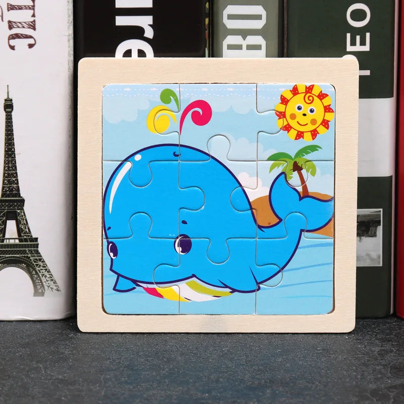Houten Dierenpuzzel voor Kinderen – Educatief & Duurzaam (3-6 jr)