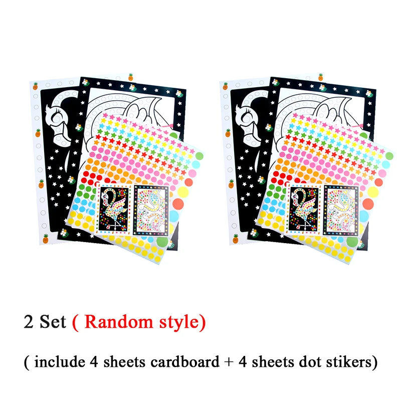 Dot Sticker Mozaïek Set – Creatief Plakplezier voor Kinderen 3-12 Jaar