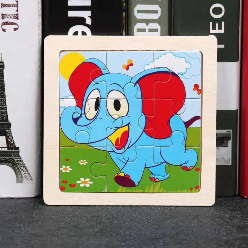 Houten Dierenpuzzel voor Kinderen – Educatief & Duurzaam (3-6 jr)