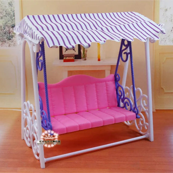 Barbie Strandstoel met Parasol – Accessoire voor Poppenhuis