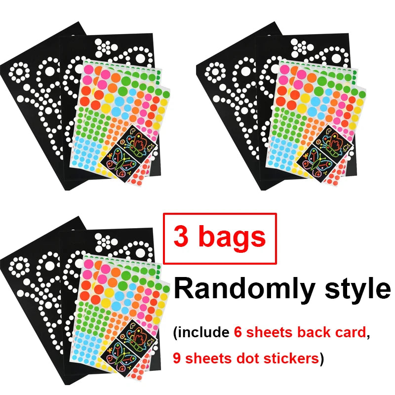 Dot Sticker Mozaïek Set – Creatief Plakplezier voor Kinderen 3-12 Jaar