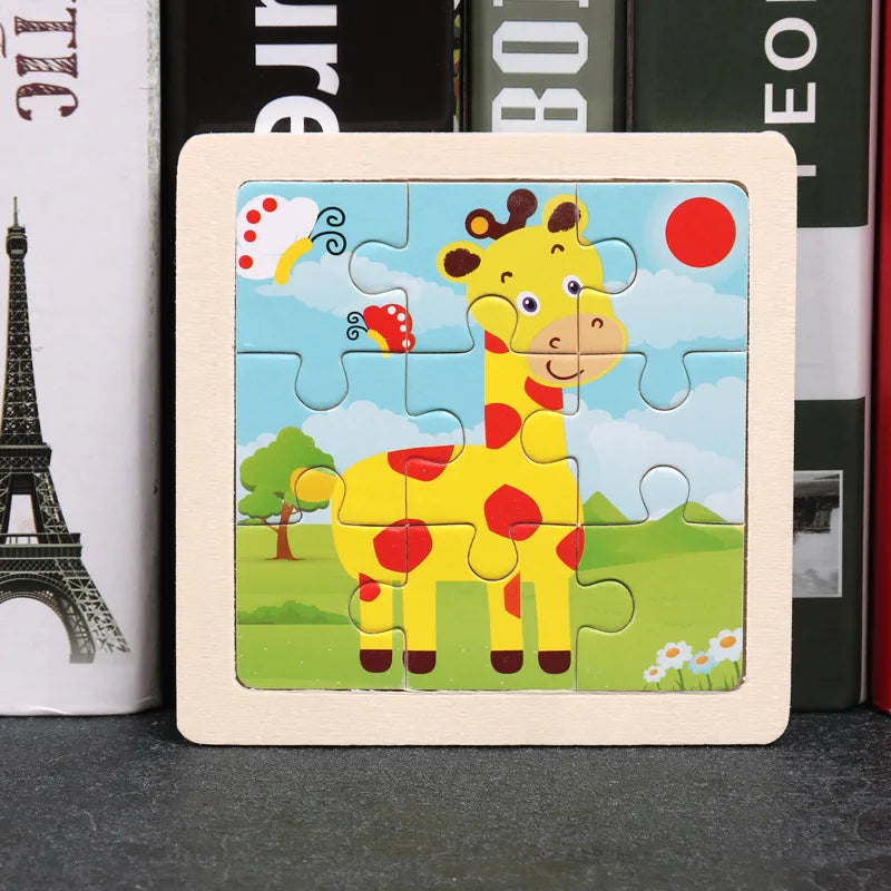 Houten Dierenpuzzel voor Kinderen – Educatief & Duurzaam (3-6 jr)