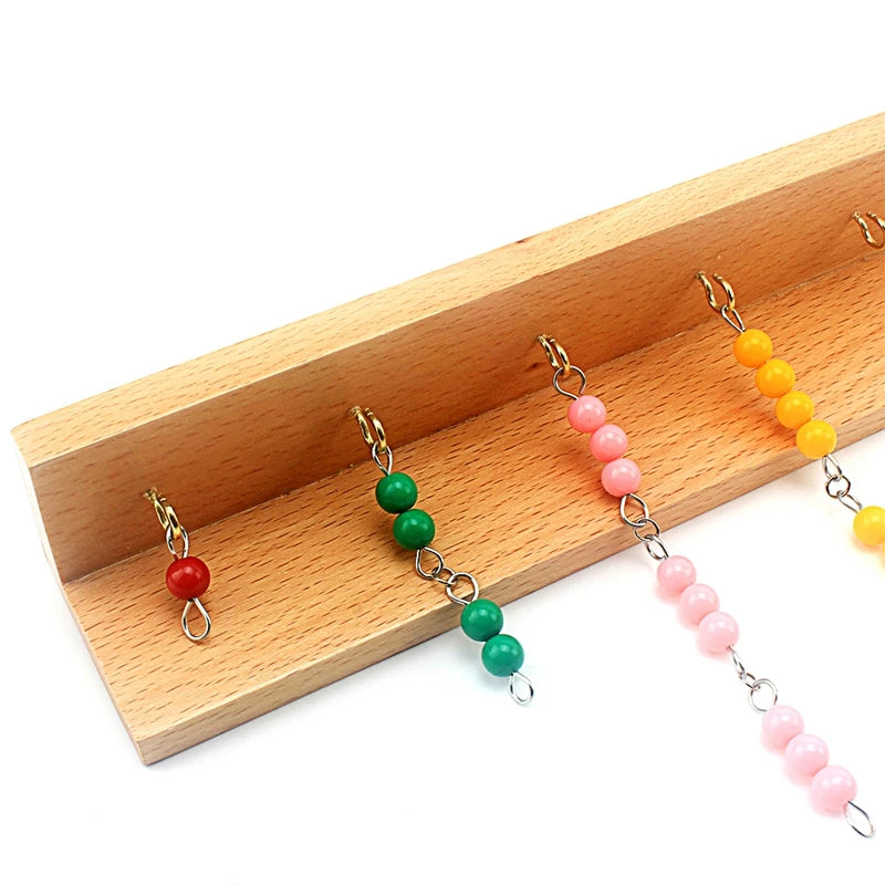 Montessori Kralen Ketting Houten Speelgoed – Kleuren & Tellen (3-6 jr)