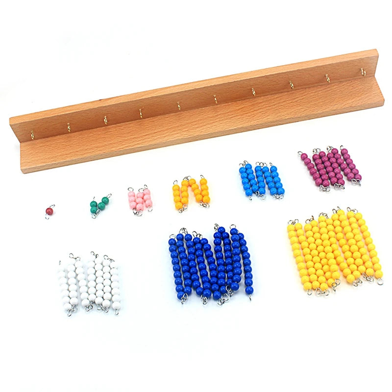 Montessori Kralen Ketting Houten Speelgoed – Kleuren & Tellen (3-6 jr)
