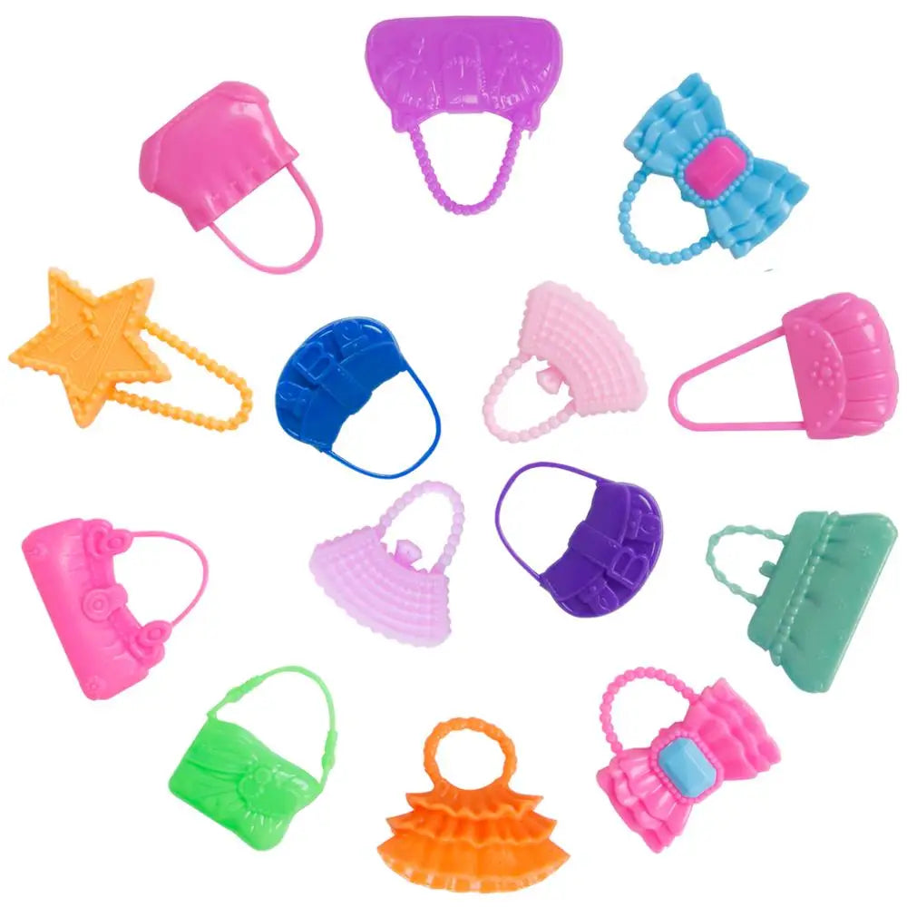 42-delige Poppen Accessoire Set – Jurken, Schoenen & Sieraden