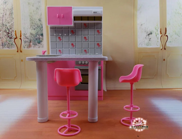 Barbie Strandstoel met Parasol – Accessoire voor Poppenhuis