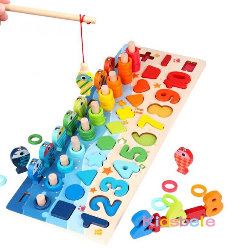 Montessori Wiskundespeelgoed – Magnetisch Hout (3-12 jaar)