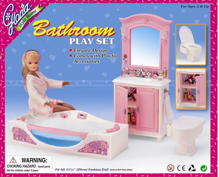 Barbie Strandstoel met Parasol – Accessoire voor Poppenhuis
