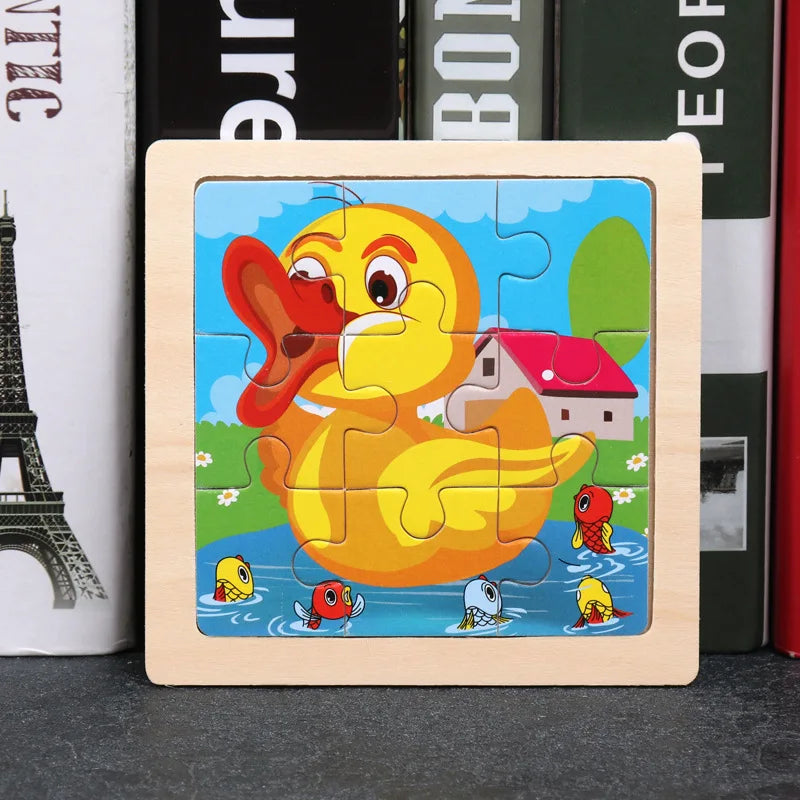 Houten Dierenpuzzel voor Kinderen – Educatief & Duurzaam (3-6 jr)