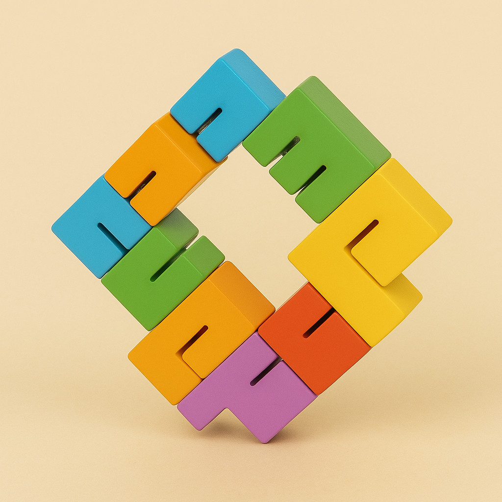 3D Houten Puzzel Blokken – Hersentraining Speelgoed Kinderen