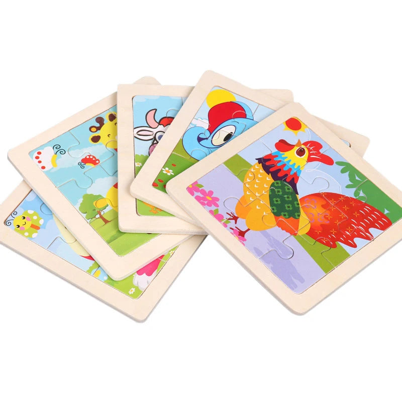 Houten Dierenpuzzel voor Kinderen – Educatief & Duurzaam (3-6 jr)