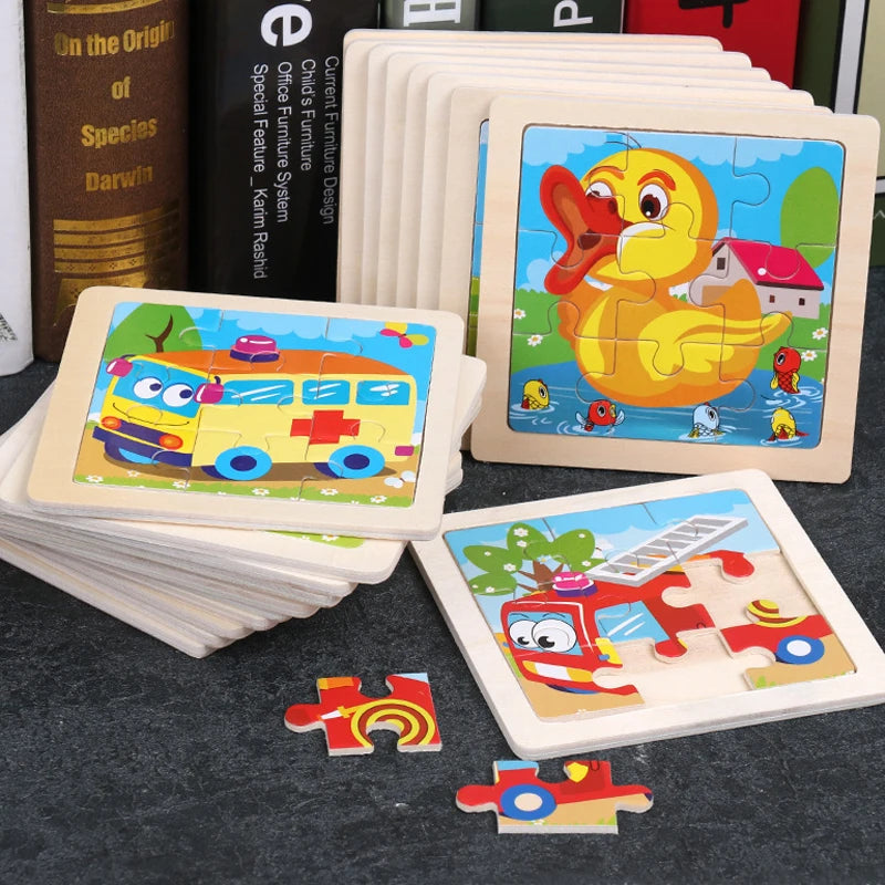 Houten Dierenpuzzel voor Kinderen – Educatief & Duurzaam (3-6 jr)