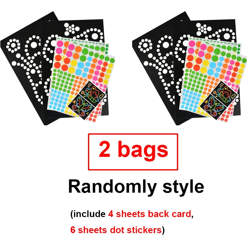 Dot Sticker Mozaïek Set – Creatief Plakplezier voor Kinderen 3-12 Jaar