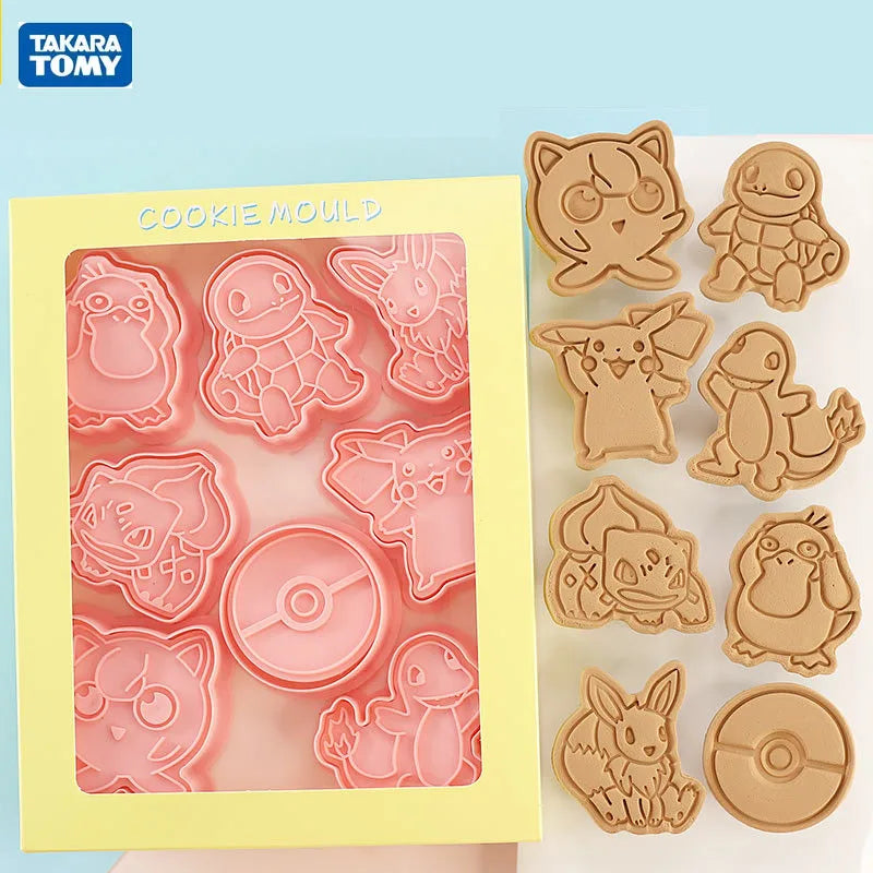 Pokémon Koekjesvormen – Set van 6 | Bakvormen voor Kinderen & Fans