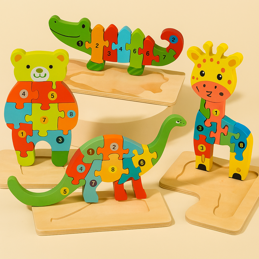 3D Houten Puzzel Educatief – Bouwplezier voor Kinderen (3-12 jaar)