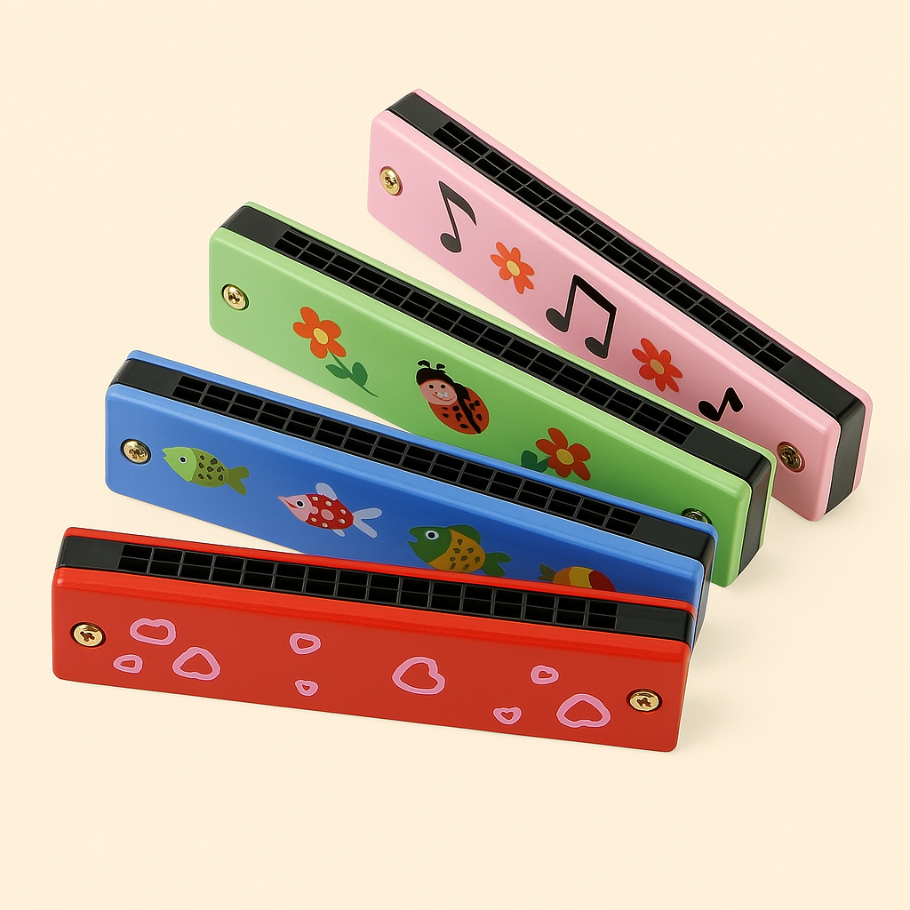 Houten Mondharmonica Kinderen – Educatief Muziekinstrument 6-12 Jaar
