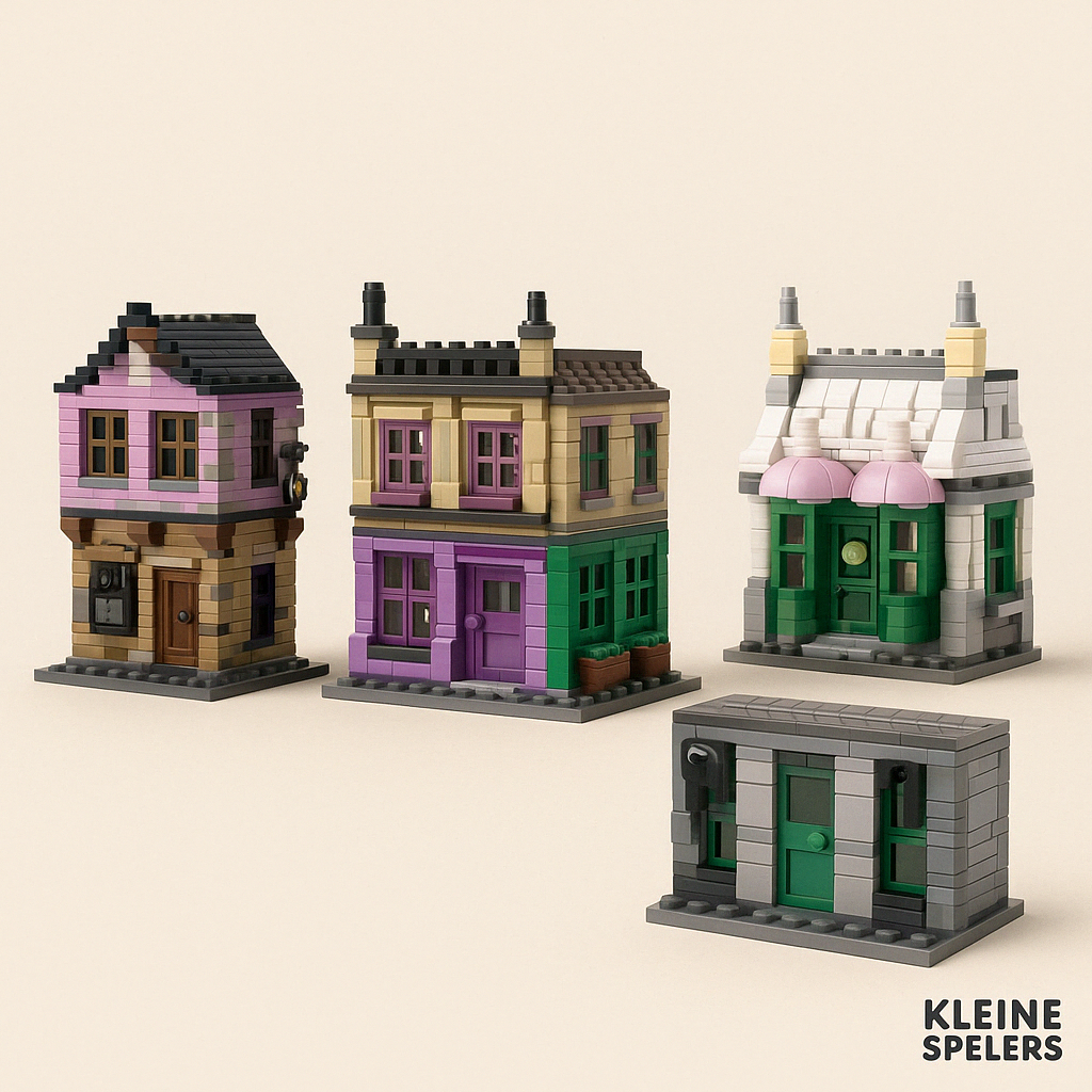 Diagon Alley Bouwset – Magisch Stadsgebouw Compatibel met LEGO