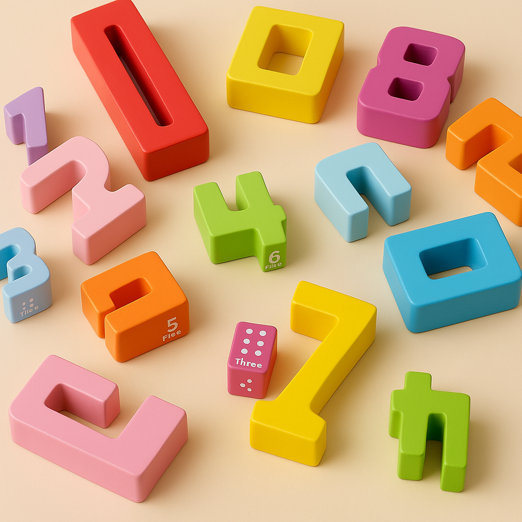 Montessori Houten Cijferblokken – Educatief Speelgoed vanaf