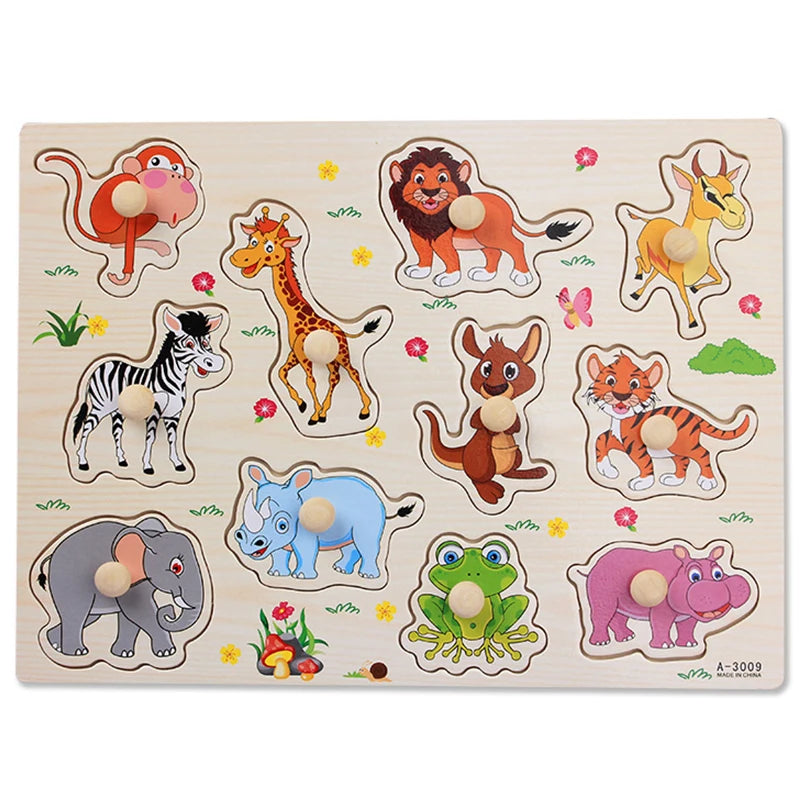 Montessori Houten Puzzel – Leren voor Baby’s & Peuters (1-4 jaar)